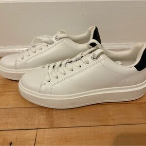 White and Black Steve Madden Sneakers